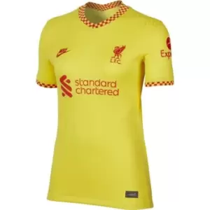 Image of Nike Liverpool Third Shirt 2021 2022 Ladies - Yellow
