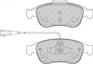 Image of Ferodo FDB4331 Brake Pad Set Front Axle Premier Car