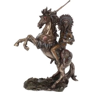 Image of War Cry Indian Figurine