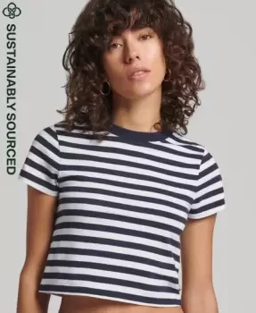 Image of Superdry Organic Cotton Vintage Crop T-Shirt