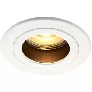 Image of Anti-Glare Recessed Ceiling Downlight - Dimmable 50W GU10 Reflector - Matt White