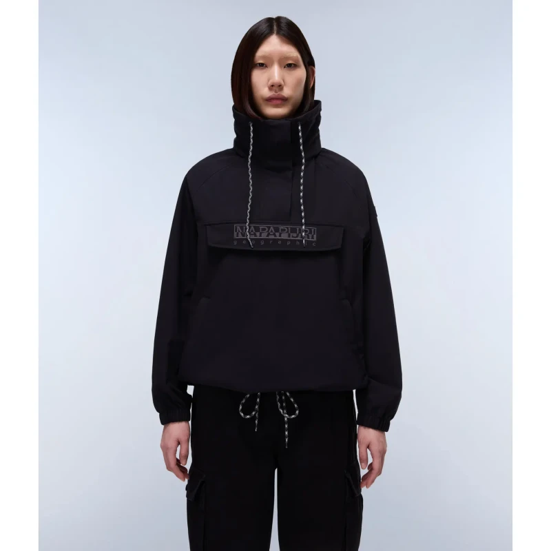 Image of Womens waterproof jacket Napapijri Rainforest Noir Female XS