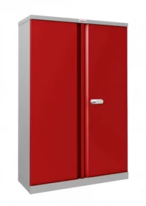 Image of Phoenix SCL1491GRE Red Steel Storage Cupboard 1400mm with Electronic Lock