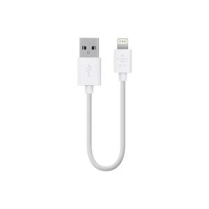 Image of Belkin 15cm Lightning Cable White