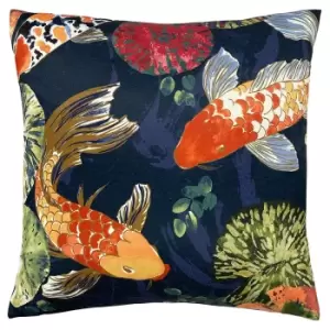 Image of Koi Pond Cushion Midnight