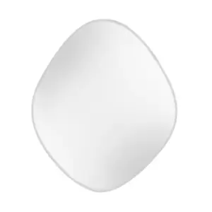 Image of Organic Oval Wall Mirror Grey