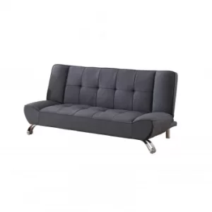 Image of Vogue 2 Seater Grey Fabric Sofa Bed