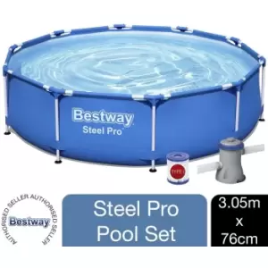 Image of Bestway Steel Pro 10' x 30"/3.05m x 76cm Frame Swimming Pool Set