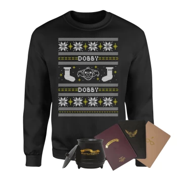 Image of Harry Potter Officially Licensed MEGA Christmas Gift Set - Includes Christmas Sweatshirt plus 3 gifts - S