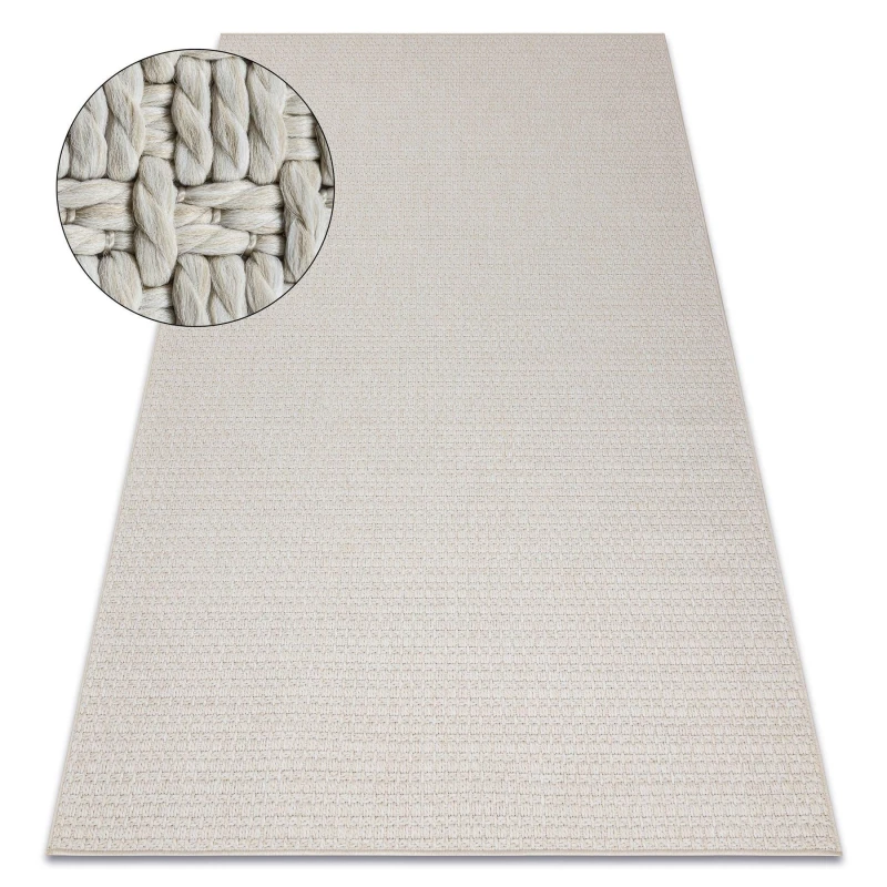 Image of RugsX Carpet Origi 3561 Cream - Flat-Woven Sisal String 116X170 Cm
