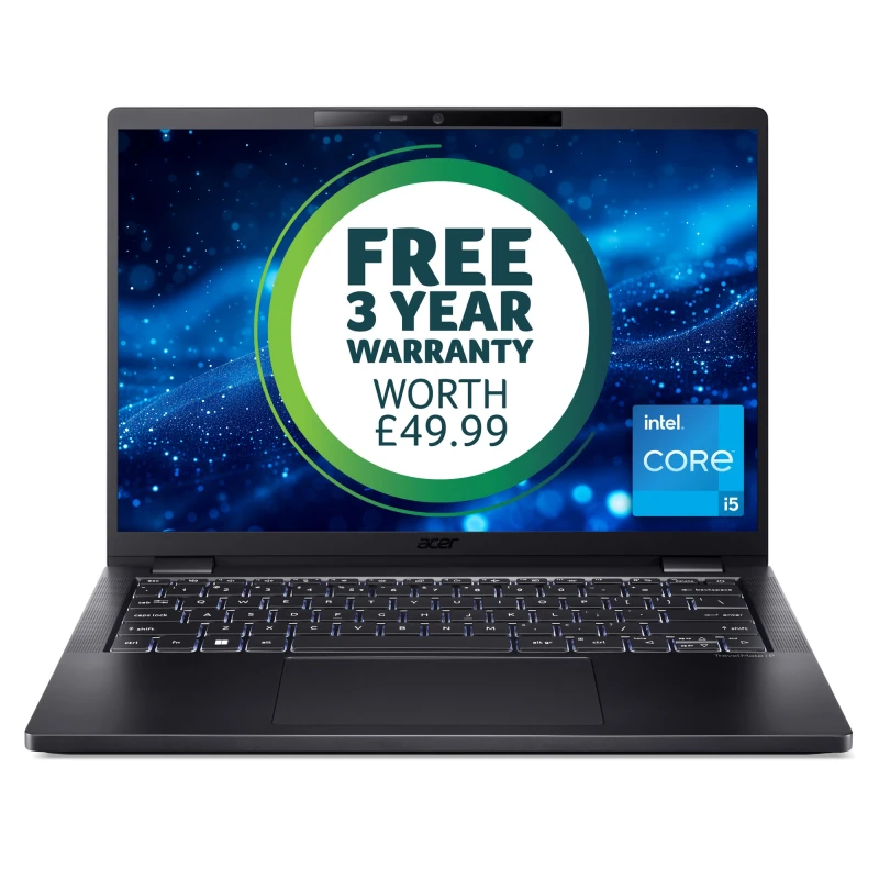 Image of Acer Acer TravelMate P6 (TMP614-53) Intel Core i5-1335U, 16GB, 512GB SSD, 14" WUXGA, Win11Pro Notebook NX.B0AEK.001