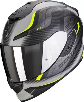 Image of Scorpion EXO 1400 Air Attune Helmet, grey-yellow, Size S, grey-yellow, Size S