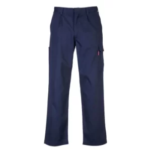 Image of Portwest BZ31 Bizweld Cargo Pants Navy Blue Small 31"