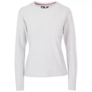 Image of Trespass Womens/Ladies Jannett Long-Sleeved T-Shirt (XS) (Pale Grey Marl)