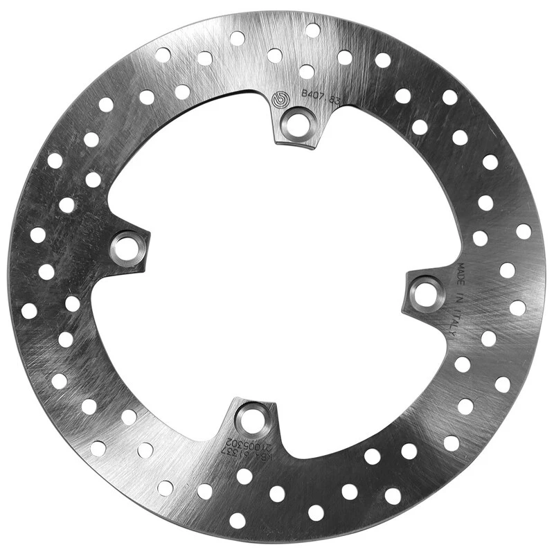 Image of BREMBO 68B40783 Brake disc PRIME - Serie-Oro - Fixed Disc Rear, Perforated Brake Disc (82)