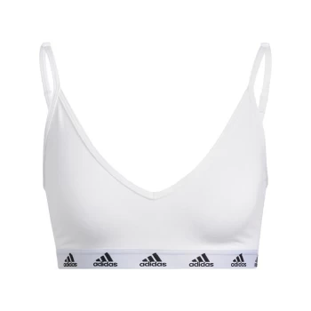 Image of adidas Purebare Light-Support Bra Womens - White / Black