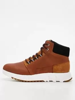 Image of SOREL Mac Hill Lite Mid Waterproof Boots - Brown, Black, Size 7, Men