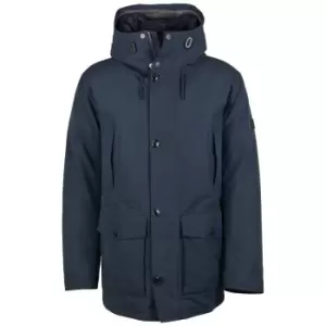 Image of Barbour Mens Arctic Parka Jacket Navy Large