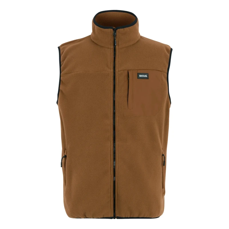 Image of Regatta Regatta Men 'Frankie' Fleece Bodywarmer in Brown Size: 4X-Large Brown 4XL Male 5063516105473