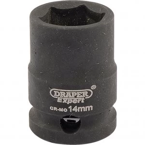 Image of Draper Expert 3/8" Drive Hi-Torq Hexagon Impact Socket Metric 3/8" 14mm