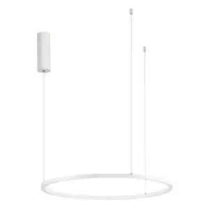 Image of Netlighting Merano Grove Integrated LED Pendant Ceiling Light Sandy White Alumin