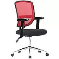Image of Nautilus Designs Office Chair Bcm/K512/Rd/Adt Mesh Red Chrome