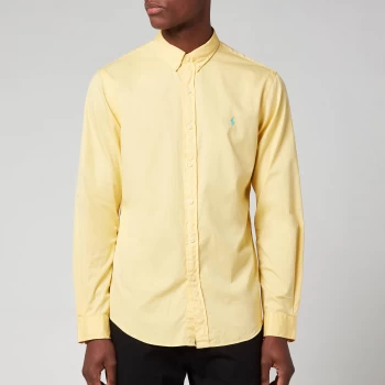 Image of Polo Ralph Lauren Mens Slim Fit Chino Sport Shirt - Empire Yellow - L