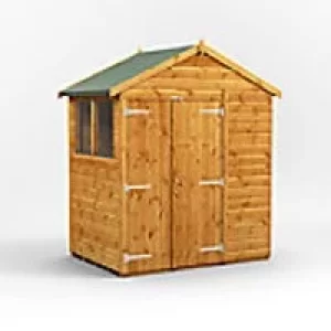 Image of Power Garden Shed 46PADD Golden Brown 4x6