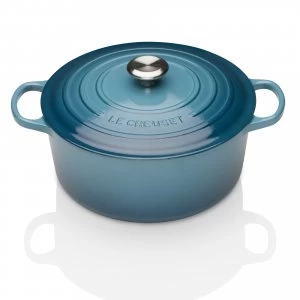 Image of Le Creuset Round Casserole Dish 24cm Marine