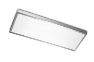 Image of Toledo LED Medium Rectangle Ceiling Light Aluminium