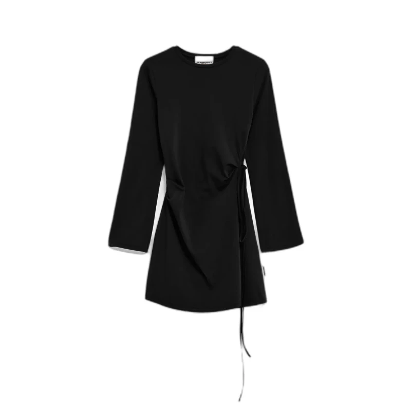 Image of ARMEDANGELS Slim fit short jersey dress For Her ARMEDANGELS Ceetaa Noir Female S