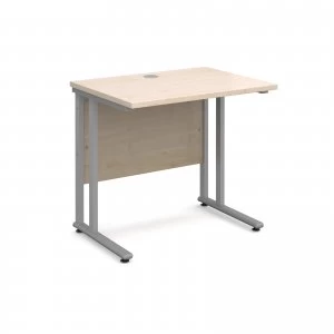 Image of Maestro 25 SL Straight Desk 800mm x 600mm - Silver Cantilever Frame m