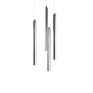 Image of Frozen LED Decorative Cluster Pendant Light Chrome, 3000K