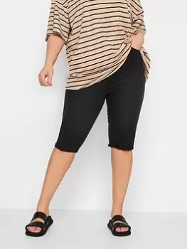 Image of Yours Ava Cycling Short Washed Black, Size 22, Women