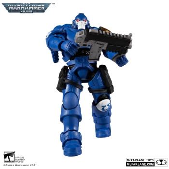 Image of McFarlane Warhammer 40,000 7" Action Figure - Ultramarines Reiver with Bolt Carbine