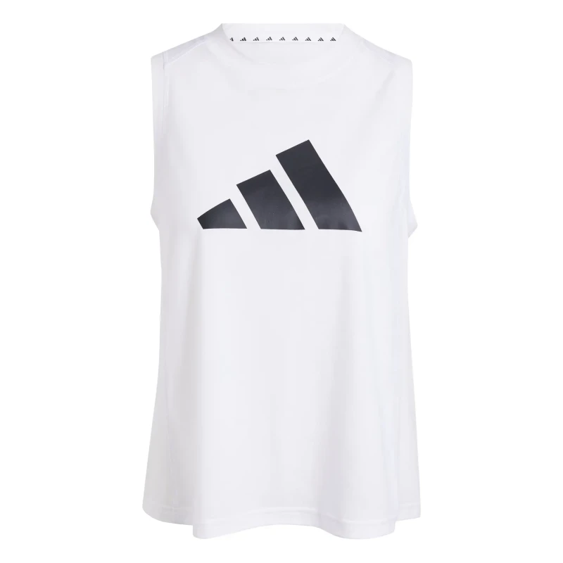 Image of Womens tank top adidas Essentials Big Performance Logo Blanc Female XS