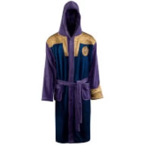 Image of Marvel Thanos Outfit Fleece Bathrobe - Adult