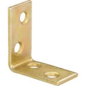 Image of TOOLCRAFT Chair angle 25mm Steel yellow galvanised