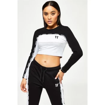 Image of 11 Degrees Taped Crop Top - Grey