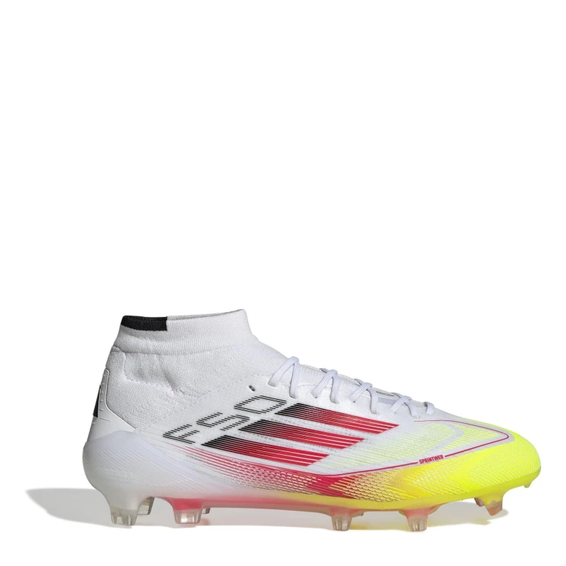 Image of adidas F50 Elite Mid-Cut Firm Ground Football Boots Womens White/Red female 4 (36.7)