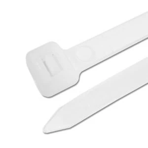 Image of BQ White Cable Ties L100mm Pack of 50