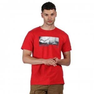 Image of Regatta Cline IV Graphic Tshirt - Delhi Red