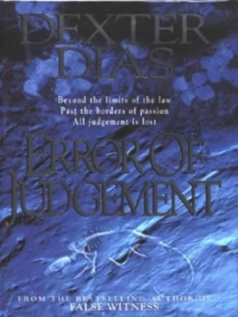 Image of Error of Judgement by Dexter Dias Hardback