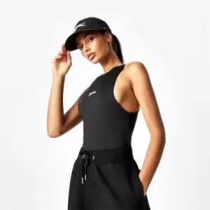 Image of Slazenger x Sophia & Cinzia Jersey Racer Bodysuit - Black