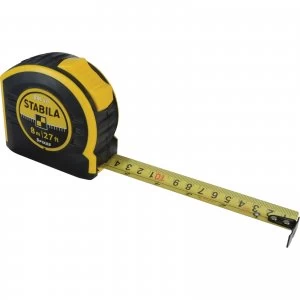Image of Stabila BM40 Series Pocket Tape Measure Imperial & Metric 26ft / 8m 25mm