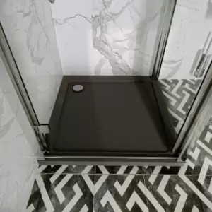 Image of Square Shower Tray 700mm x 700mm - Slate Grey - Hudson Reed