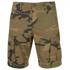 Image of Jack and Jones Anakin Cargo Shorts - Green Eyes