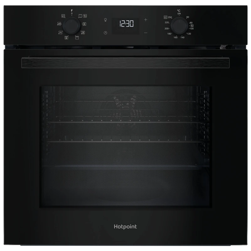 Image of Hotpoint Class 2 HO 475P B UK Built In Electric Single Oven with Pyrolytic Cleaning - Black - A++ Rated