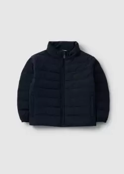 Image of Emporio Armani Kids Classic Puffer Jacket With Logo In Navy