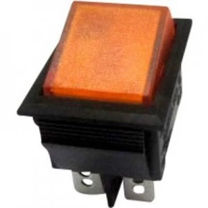 Image of SCI Toggle switch R13 69B 01 YE 250 V AC 10 A 2 x OffOn latch